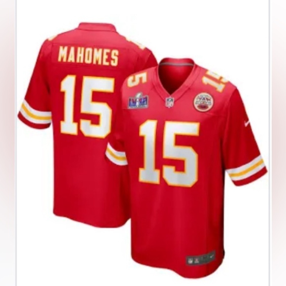 NEW - Men's Nike Patrick Mahomes Red KC Chiefs Super Bowl LVIII Game Jersey